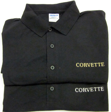 Corvette Golf Shirt - Black